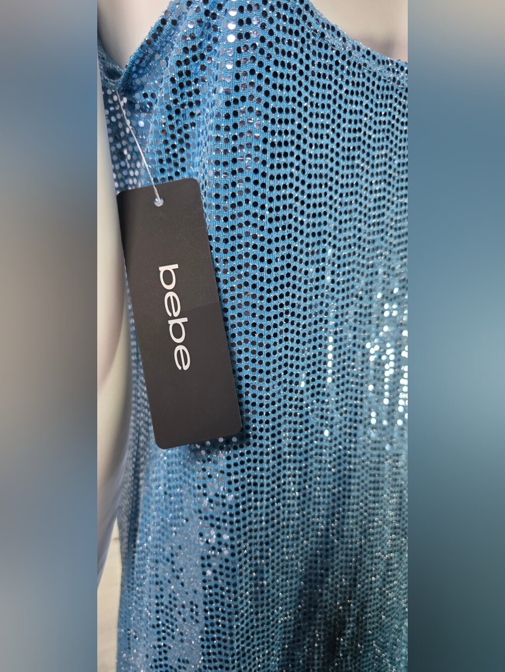 BEBE Sequin Slip Dress - Picture 5 of 7
